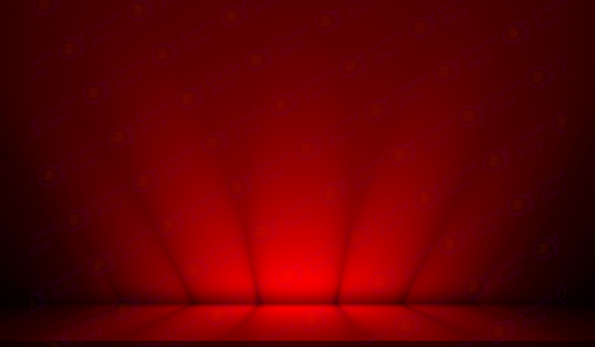 Empty room red light color background