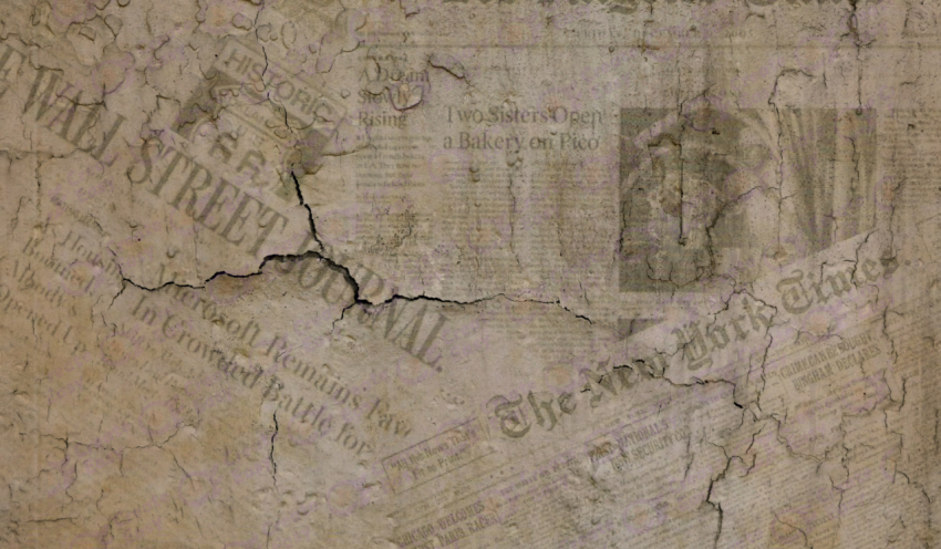 Newspaper color texture background