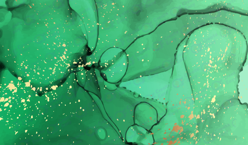 Emerald Green Gold Background