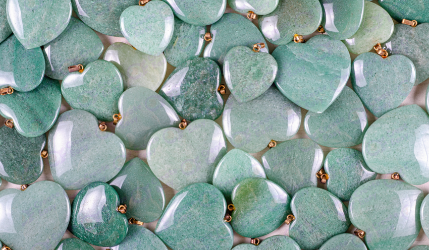 Green Aventurine color texture background