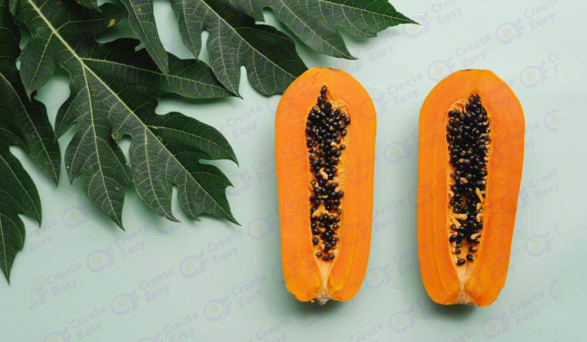 Papaya Plant color texture background