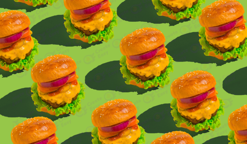 Burger Fast Food color texture background