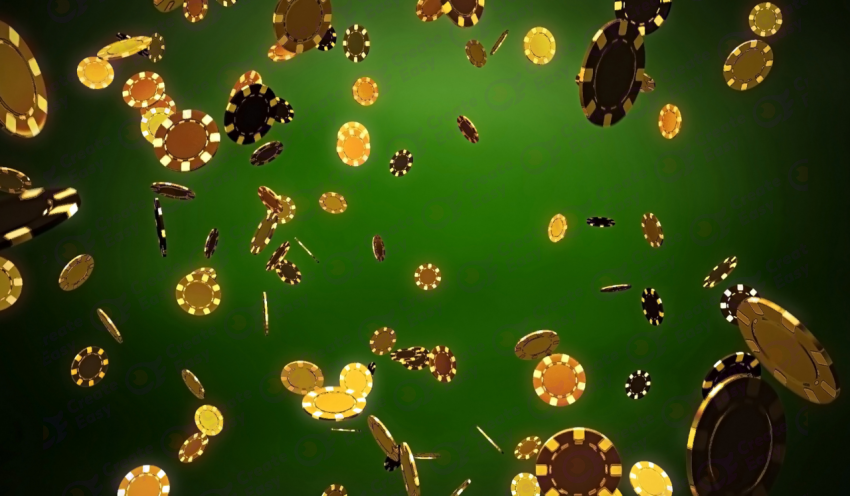 Casino Gold Chips color texture background