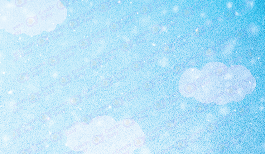 Blue Sky And Snowflakes Background