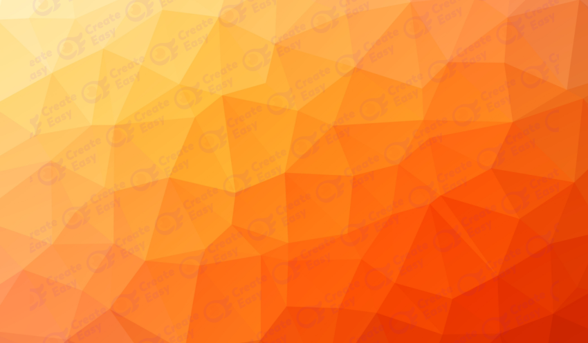 Orange low poly background
