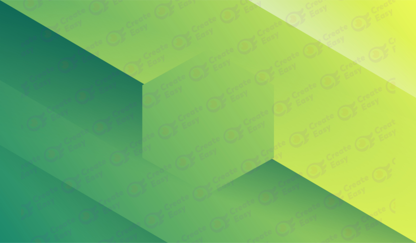 The gradient transitions from a darker green color backgrond