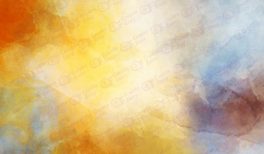 Watercolor Yellow Red color background