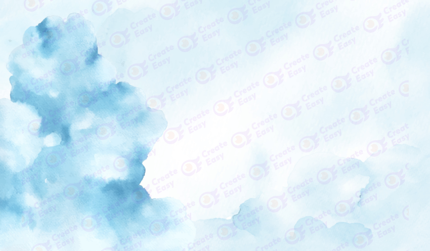 Abstract blue sky watercolor color background