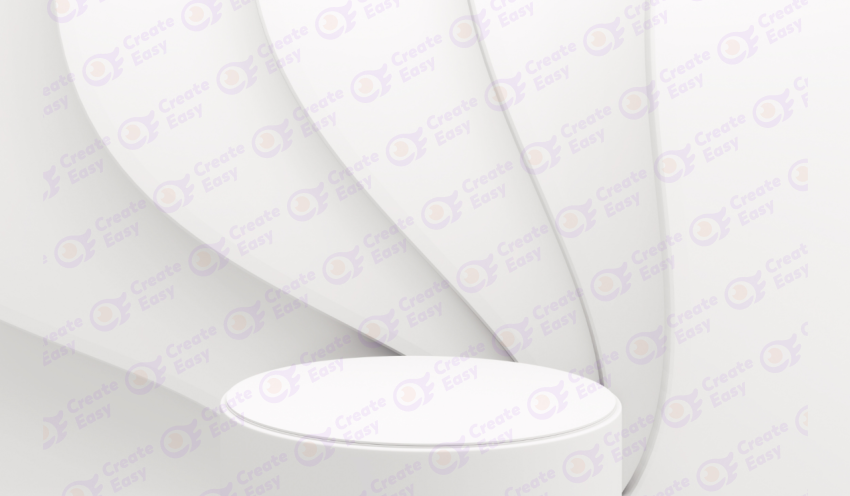 Abstract White Circle Layers color background