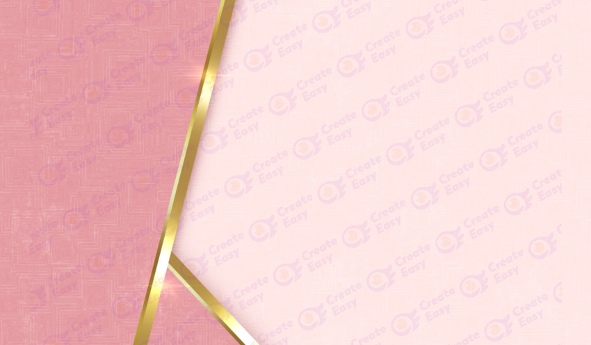 Luxury Golden Card Background in Pink