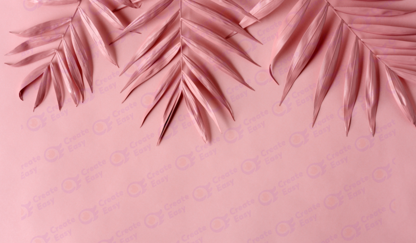 Pink Palm Leaves color texture background