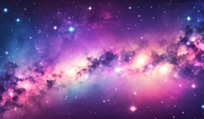 Pink Purple and Blue Nebula color texture background