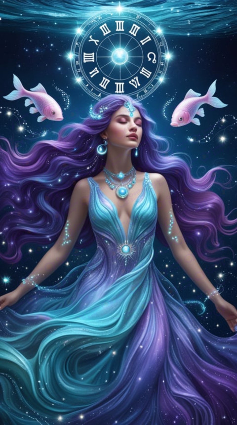 A dreamy celestial goddess