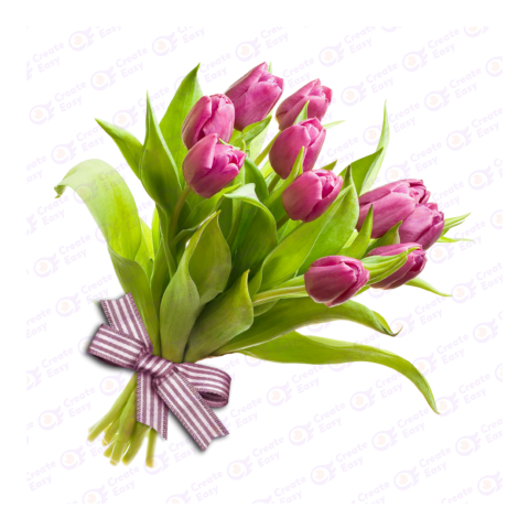 Tulip bouquet createeasy png