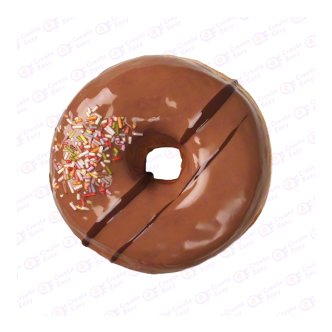 Chocolate donut createeasy png