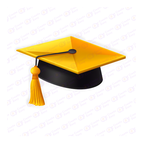Graduation Cap createeasy png