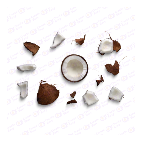 Coconut shells createeasy png
