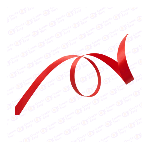 Ribbon red color createeasy png (14)