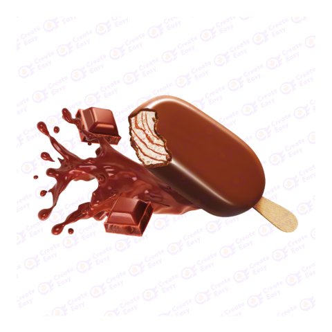 Chocolate Ice cream stick createeasy png