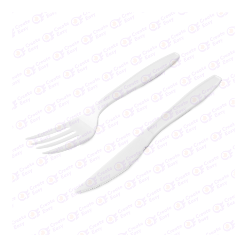 Fork knife plastic createeasy png (37)