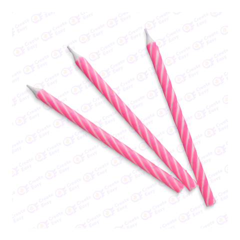 Birthday pinl color candle createeasy png
