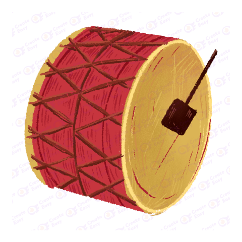 Festival drum beat createeasy png