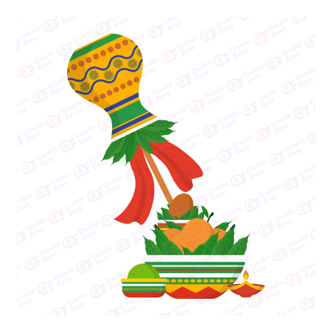 Ugadi festival vector art createeasy png