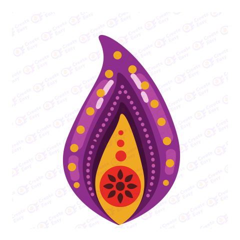 Diwali decorative flame createeasy png
