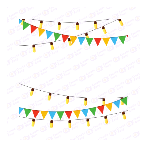 Festivel decoration confetti vector art