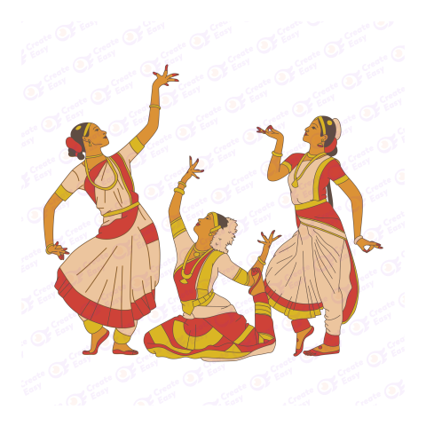 Bharatanatyam classical dance createeasy png