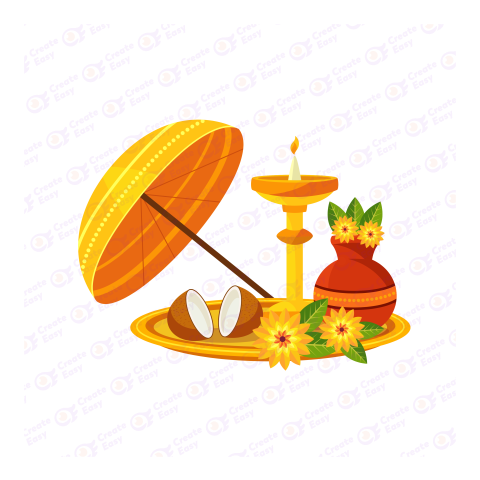 Happy onam festival vector createeasy png