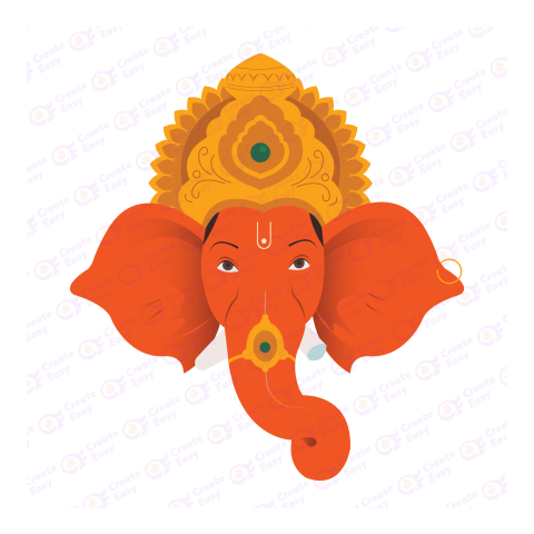 Lord ganesh avatar vector createeasy png