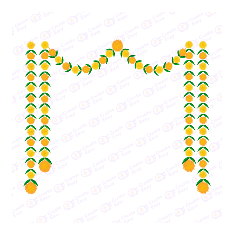 Festival flower decor createeasy png