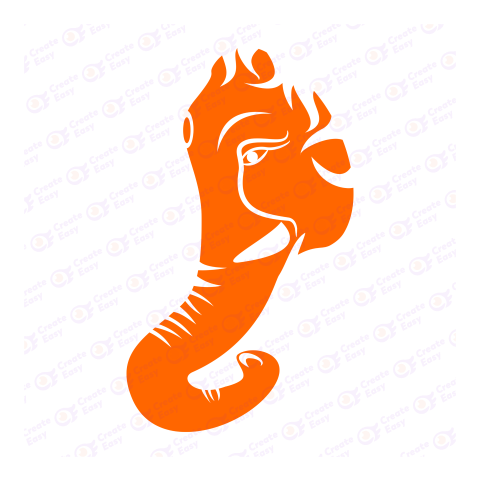 Lord Ganesa avatar vector createeasy png