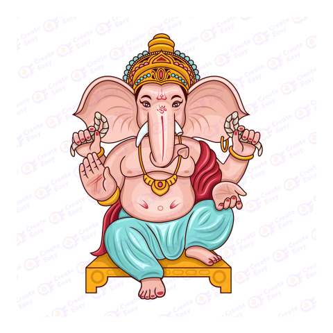 ganapathi ganesha vector art createeasy png