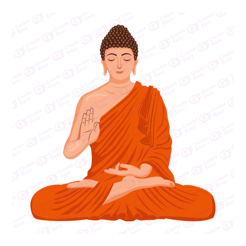 Buddha meditation createeasy png