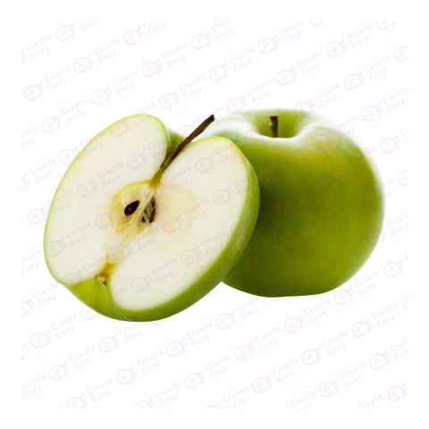 Green apple image createeasy png