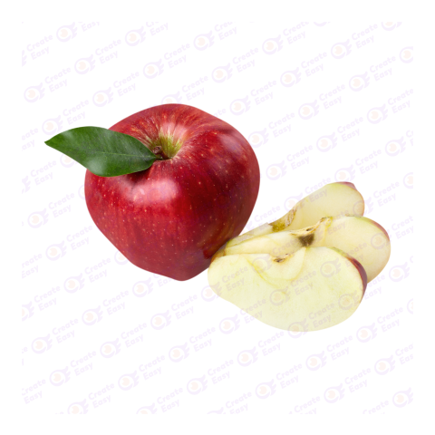 apple slice image createeasy png