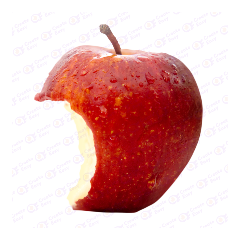 Apple corner piece eat createeasy png
