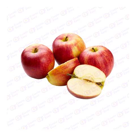 Apple slice image createeasy png