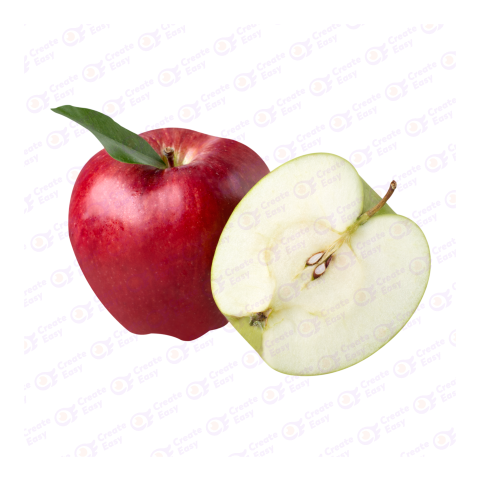 Apple fruit slice png image createeasy