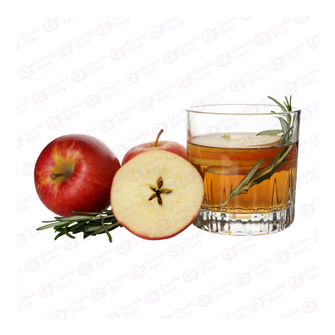 Apple Juice with Fresh Red Apples PNG – Transparent Image