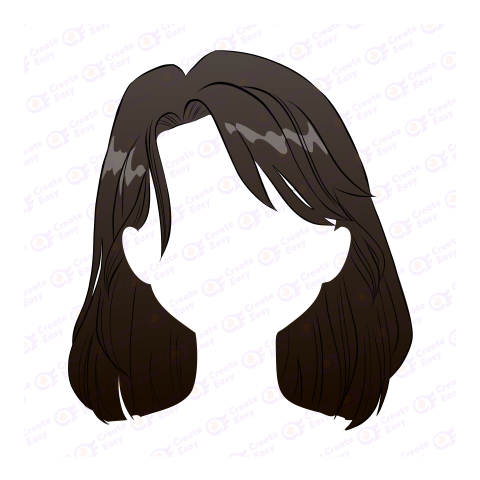Free girls hair png image