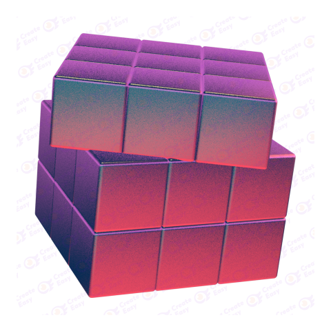 Rubik's Cube free 3d png image