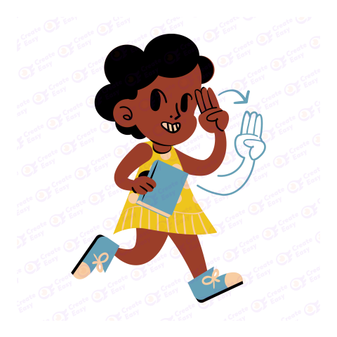 Girl vector free png image