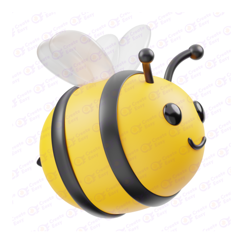 Honey Bee free 3d png image