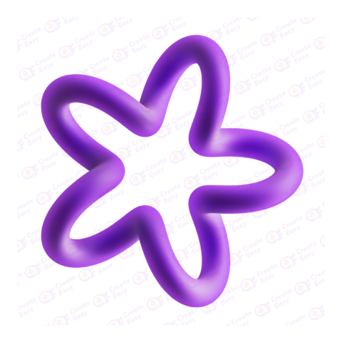 Ring Abstract Shape 3D png image