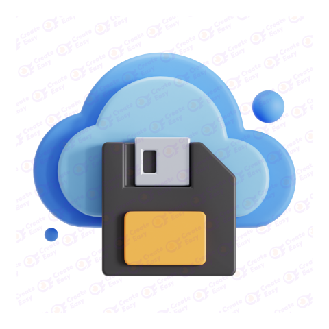 Cloud Storage free 3d png image