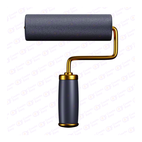 paint roller free 3d png image