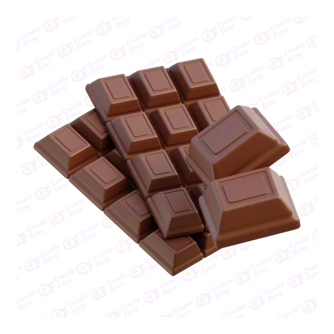 milk chocolate bar free 3d png image
